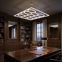 Plafonnier modulaire hexagonal LED encastré, lampe de scène moderne pour bureau et salon