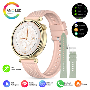 Màn Hình Nhỏ Am23 Phụ Nữ 1.32Inch Smartwatch <span class=keywords><strong>Bluetooth</strong></span> Cuộc Gọi Của Phụ Nữ Theo Dõi Sức Khỏe 200MAh Pin IP68 Không Thấm Nước Thông Minh Đồng Hồ - Product Image 2