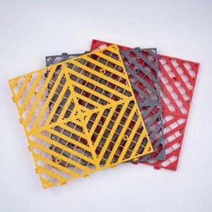 Baldosas entrelazadas de colores para lavado de coches, rejilla de plástico para empalmar, alfombrillas de vinilo de lujo para garaje - Product Image 3