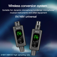 Système de microphone dynamique professionnel portable 2,4 G, adaptateur émetteur XLR, récepteur sans fil filaire, microphone professionnel