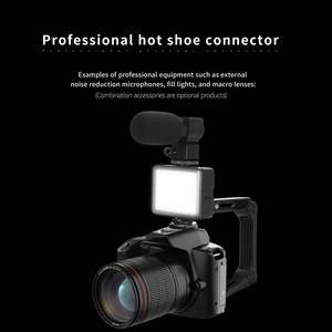 กล้องวิดีโอทรง SLR แบบย้อนยุค พร้อมด้ามจับตามหลักสรีรศาสตร์ เซ็นเซอร์ CMOS รองรับการ์ด SD สำหรับการถ่ายภาพวิวทิวทัศน์กลางแจ้ง - Product Image 4