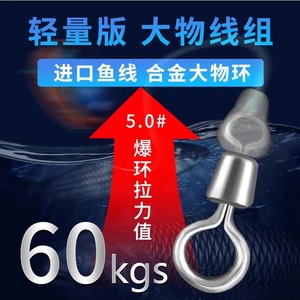 Nylon Fishing Line Set Pre Tied Main Line Rig For Big Carp Silver Carp Reservoir Pond Use With PE Reinforcement Double - Product Image 5