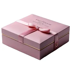 रिंग हार के लिए कस्टम बेबी गुलाबी पेपर बॉक्स के लिए कस्टम बेबी गुलाबी पेपर बॉक्स