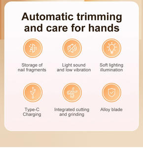 Máquina Eléctrica Recargable para el Cuidado de las Uñas en Casa, Instrumento Inteligente Dos en Uno para Cortar Uñas, Máquina Multifuncional para Uñas - Product Image 4
