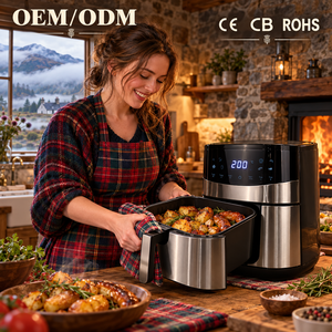 Friteuse à air chaud antiadhésive 6L en acier inoxydable 1500W 220V 50Hz, pour commande en gros à l'exportation, fournitures de cuisine pour bureau, neuf d'usine KA23016 - Product Image 1