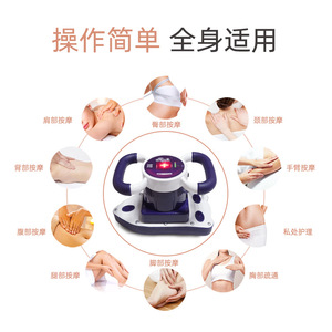 Electric Full Body Massager With Vibration And Heat For Neck Waist Back Legs Home Use Purple USB <b>Rechargeable</b> Lithium <b>Battery</b> - Product Image 2