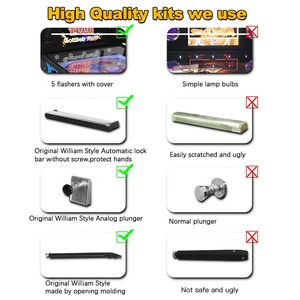 49 inch 4k đầy đủ lực lượng thông tin phản hồi kỹ thuật số ảo pinball trò chơi máy với trò chơi điều khiển LED flashers và solenoids - Product Image 3