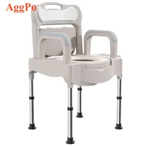 Toilette mobile per anziani sedia da toilette regolabile per disabili con orinatoio per donna incinta