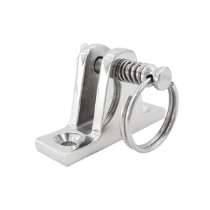 Base inclinée de charnière de pont en acier inoxydable 316 marine avec accessoires de quincaillerie marine de polissage de miroir à broche amovible - Product Image 4