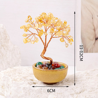 Piedra Natural Cristal Dinero Árbol Chakra Piedras Curativas Árbol DE LA Vida Hecho a Mano Árbol DE LA Suerte para Decoración