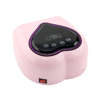 2024 nouveauté forme de coeur grand écran d'affichage 98W sans fil Pro Cure LED ongles lampe UV arc-en-ciel atmosphère lumière Cure Gel lampe