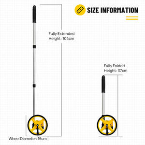 Rueda Medidora Mecánica con Pantalla <span class=keywords><strong>Digital</strong></span>, Medidor de Distancia Electrónico Manual, Contador de Metros, <span class=keywords><strong>Regla</strong></span> de Medición para Ingeniería - Product Image 2