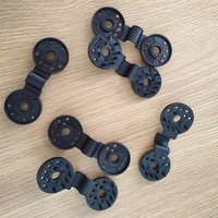 Accessoires de tissu d'ombrage Clips en plastique Clip noir rond pour ombrage Tissu pare-soleil Filet anti-oiseaux