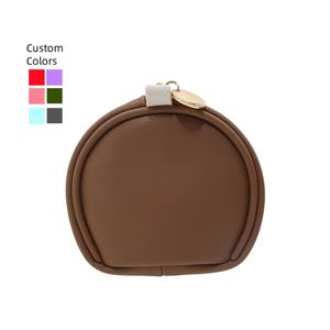 Zippered Soft Handle <b>Large</b> Capacity Eco-Friendly Foldable Cosmetic <b>Bag</b> PU Material Fashionable Waterproof <b>Makeup</b> Organizer Small - Product Image 5