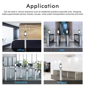 Kiosque de contrôle d'accès à écran tactile WIFI de 8 pouces avec détection de température corporelle par IA, reconnaissance faciale et caméra thermomètre - Product Image 6