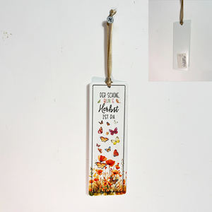 Marcapáginas Promocional de Hierro Hecho a Mano con Diseños en Alemán, 5x15cm, Ecológico, Impresión UV, Estilo Antiguo/Moderno - Product Image 1