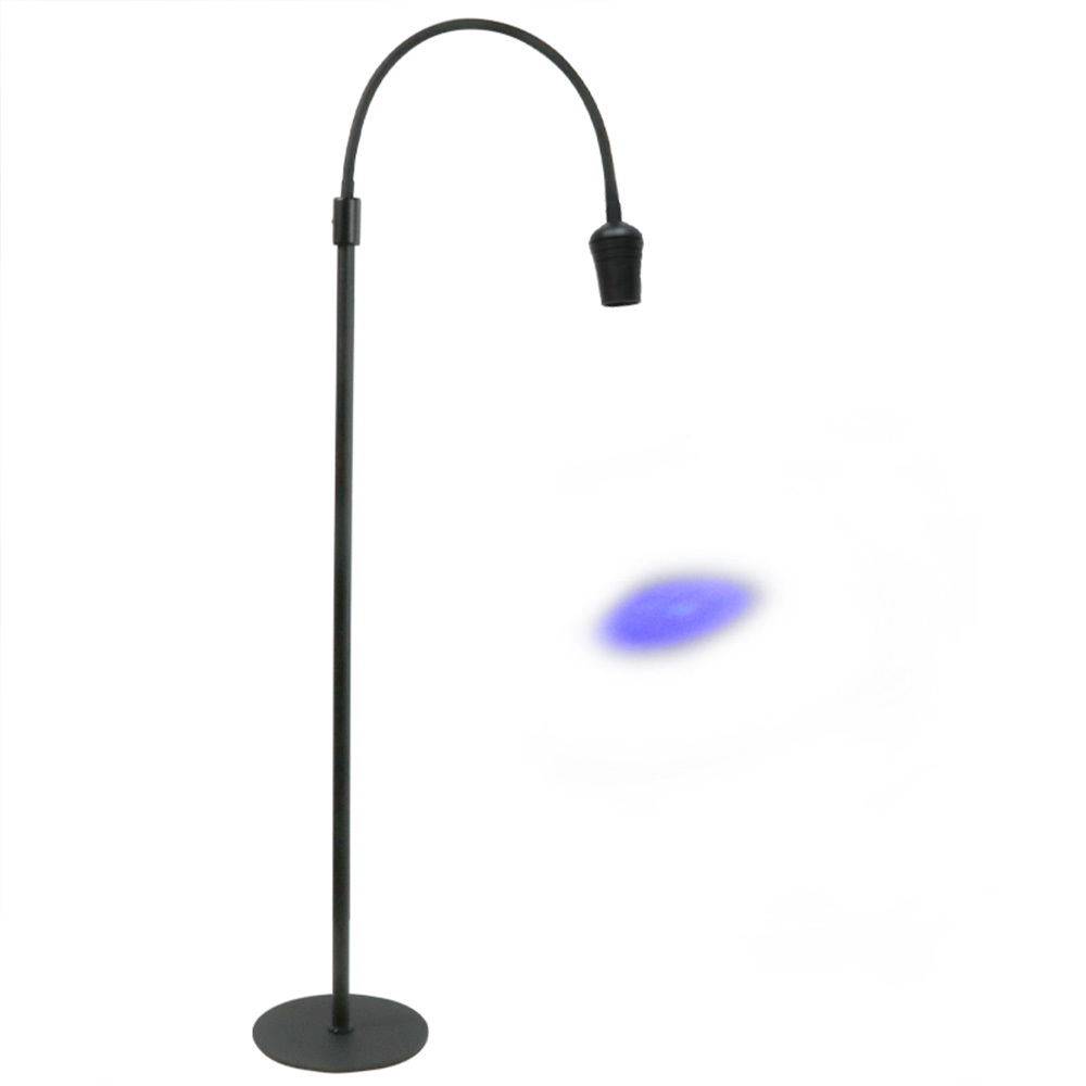 10W UV Lamp Foot Pedal Adjustable Aperture 360 Rotating Lamp Head UV LED Lamp