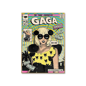 Póster de fans de Guanjun, arte de pared, decoración del hogar, música, lienzo, pintura artística, <span class=keywords><strong>cantante</strong></span> - Product Image 2