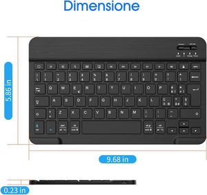 Teclado Inalámbrico Mini Recargable de Fábrica, Listo para Enviar, Teclado Bluetooth Ultrafino de 78 Teclas - Product Image 6
