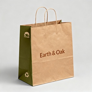 Eco-Friendly Kraft Paper <b>Bags</b> for Shopping Gift Wrapping and Everyday Use with Durable Handles - Product Image 3