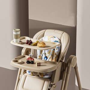 Silla Alta Moderna para Bebé 3 en 1, Plegable, Ajustable, Multifuncional, de Metal, de Lujo, con Certificación CE, Capacidad de Carga de 250 lb - Product Image 5