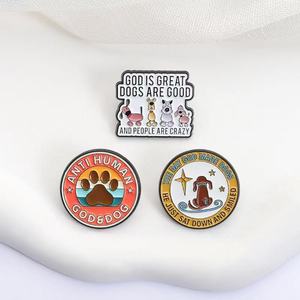 Nuovi Arrivi all'Ingrosso: Spille e Distintivi Personalizzati Serie Cani, Stile Cartone Animato <span class=keywords><strong>GOD</strong></span> Dog, Accessori in Metallo - Product Image 3