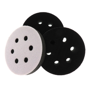 <strong>3Inch</strong> 75mm 6Holes Thick 10mm Soft Cushion Dust-free Pad Hook and Loop Sponge <strong>Interface</strong> Pad for Sander Abrasive Tools Polishing - Product Image 6