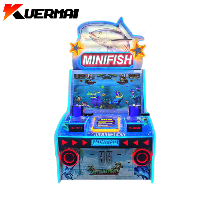 Indoor Mini Fish Amusement Game Machine for 2 Players Kids Redemption Game Spanish English Japanese Languages Customized