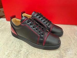 Nuevo Modelo 2026, Zapatos Tenis para Hombre con Suela Roja, Cómodos y Transpirables, de Cuero Genuino, Planos, Deportivos, Estilo Skate - Product Image 1