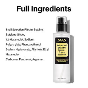 Sérum à l'essence de mucine d'escargot coréen pour le visage, réparateur, hydratant et éclaircissant, soin de la peau, vente en gros - Product Image 2