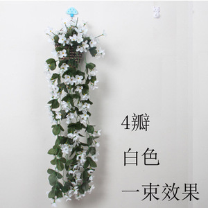 Planta Artificial Colgante de Violeta, 5 Pétalos, Decoración Interior, Flor de Seda de Alta Simulación, Adorno de Pared - Product Image 6