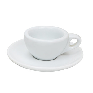 58mm doppio beccuccio speciale tazza 9mm spessore 50ml Espresso tazza di caffè in ceramica e piattino Set - Product Image 1