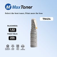 Cartouche de toner MaxToner TN-414 haute noirceur TN414 compatible avec Konica Minolta Bizhub 363 423