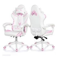 Chaise de jeu Anji personnalisée 2025, couleur personnalisée, logo personnalisé, hauteur du siège réglable, fauteuil inclinable, chaise de jeu mignonne avec repose-pieds