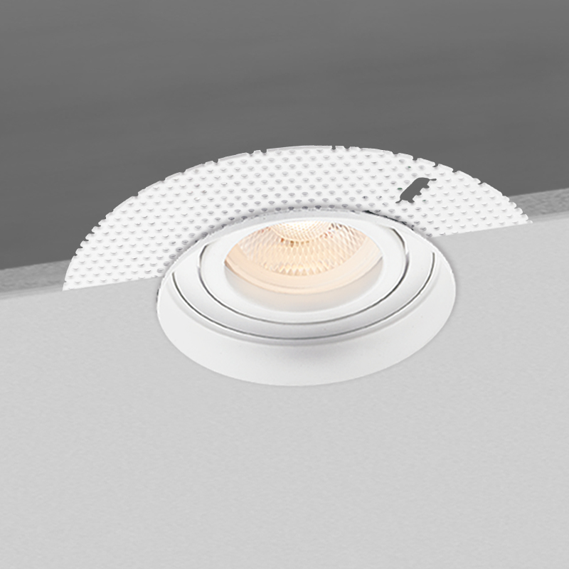 IP20 80mm Cutting Living Room Recessed Spotlights , Trimless Adjustable Downlights