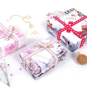 Wholesale 80g Coated Silicone Virgin Valentine's Day <b>Wedding</b> Art <b>Paper</b> 43*300cm Custom Gift <b>Wrapping</b> Packaging Roll - Product Image 4