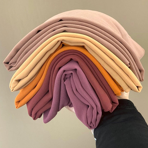Écharpe en mousseline de haute qualité, hijab en mousseline, écharpe pour femmes musulmanes, voiles, <span class=keywords><strong>bonnet</strong></span> en mousseline perlée, tudung, châle pour femme - Product Image 5