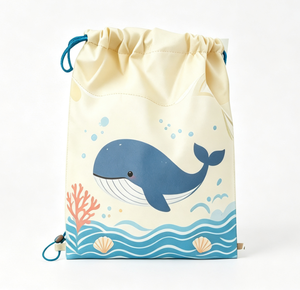 Custom Logo Cartoon Kids Non Woven Drawstring Backpack Unisex Children Sports <b>PE</b> <b>Bag</b> Portable Party Goodie Gift Storage Sack - Product Image 4