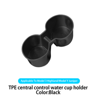 Support de tasse universel pour Tesla Model Y 2025 - Organisateur réglable pour bouteilles d'eau et boissons pour accessoires intérieurs Tesla