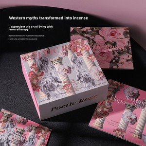 Coffret Cadeau Bougie Aromatique en Cire de Soja Faite à la Main avec Pot en Pierre – Décoration Créative et Élégante pour Mariages, Fêtes, Nouvel An – Souvenir de Luxe - Product Image 3