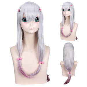 Peluca de cosplay de Dye y Quan Sha Wu de The Main Saint Da Erotic Comic, cabello largo y liso con degradado de color, estilo caricatura, para mujer - Product Image 1