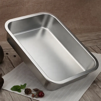 Plateaux Gastronorm 176*162*150mm Récipients de cuisine Récipient alimentaire en acier inoxydable GN Pan