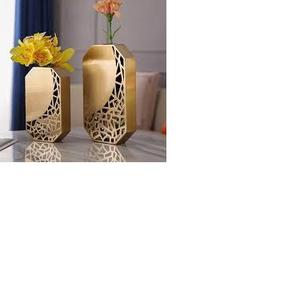 Fabricante al por mayor florero de metal simple moderno Maceta de aluminio arreglo floral exportador de la India - Product Image 5