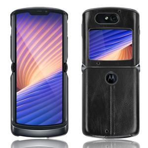 Funda de teléfono de cuero PU de sutura para <span class=keywords><strong>Motorola</strong></span> Moto <span class=keywords><strong>Razr</strong></span> 5G <span class=keywords><strong>2022</strong></span> y 2020 6,2 "fundas Retro duro mate contraportada Capa Funda - Product Image 2