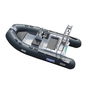 12-Ft 3.6m PVC Inflatable Fishing <strong>Boat</strong> with Fiberglass Hull CE Certified - Product Image 1