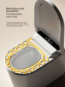 Inodoro Inteligente de Cerámica ABS IPX4, Kit de Inodoro de Una Pieza, Asiento con Calefacción Automática, Inodoros Inteligentes <span class=keywords><strong>para</strong></span> Sala de Estar - Product Image 6