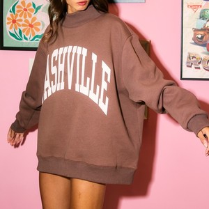 Phụ Nữ Củ<span class=keywords><strong>a</strong></span> Biểu Tượng Tùy Chỉnh Có Thể Đảo Ngược Mock Cổ Áo Quá Khổ Dài Tay Áo Áo Mù<span class=keywords><strong>a</strong></span> Thu Mù<span class=keywords><strong>a</strong></span> Đông Mới In Nhà Sản Xuất Trực Tiếp - Product Image 3