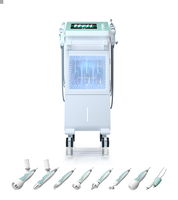 Appareil de nettoyage du visage 9 en 1 Hydra Aqua Facial, dermabrasion, nettoyage de la peau, machine à oxygène, aspiration des points noirs, nettoyage du visage
