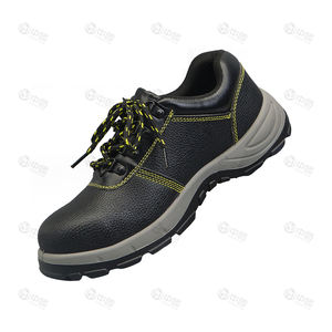 Мужская Удобная рабочая обувь из воловьей кожи со стальной головкой, износостойкая резиновая подошва, четыре сезона, защита ног - Product Image 6