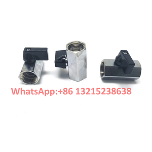 BSPT/NPT صمام ماء نحاسي أنثى ذكر صمام كروي ثنائي الاتجاه صمام كروي صغير من الفولاذ المقاوم للصدأ 1/8 1/4 3/8 1/<span class=keywords><strong>2</strong></span> 3/4 - Product Image 6